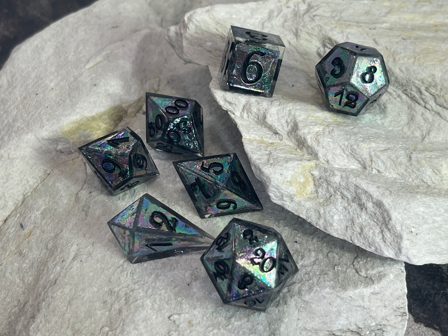 Bismuth resin dice set (7pcs)