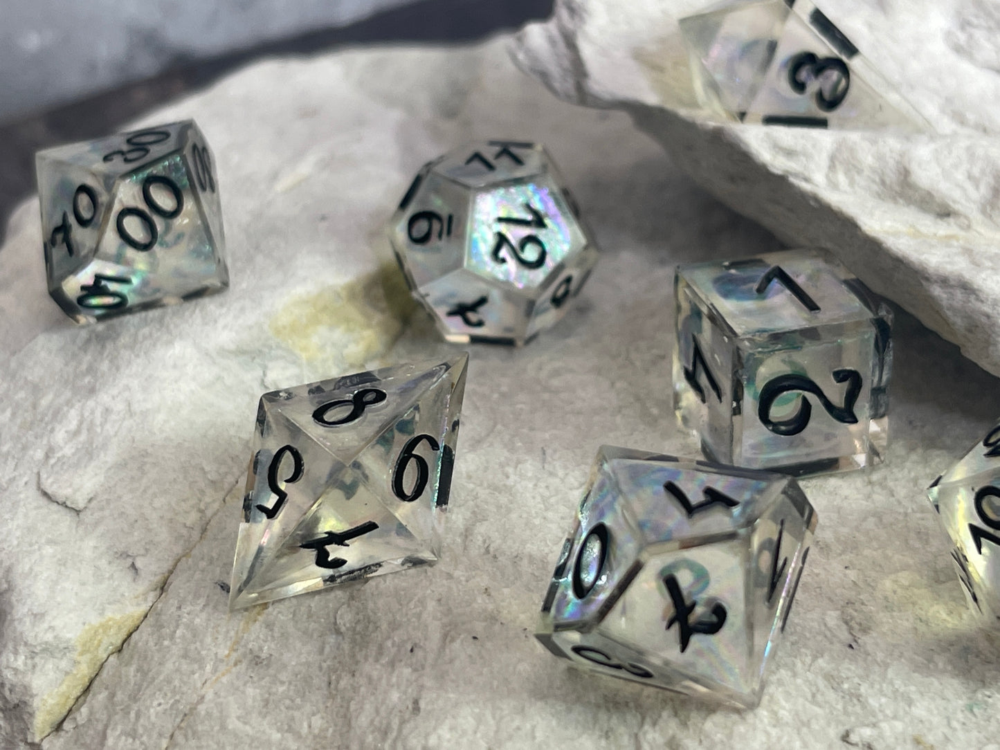Ghost Bismuth dice set (7pcs)