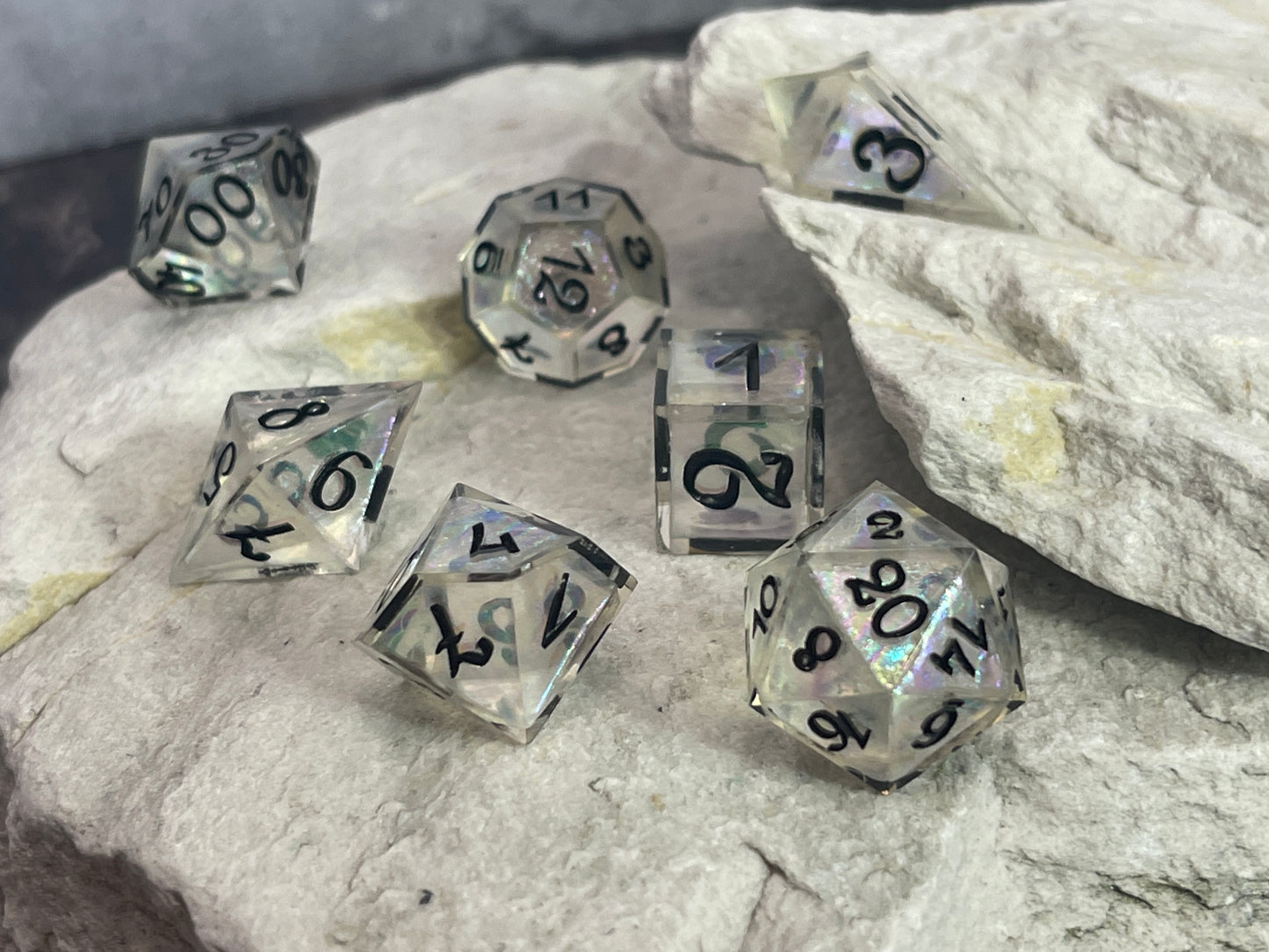 Ghost Bismuth dice set (7pcs)