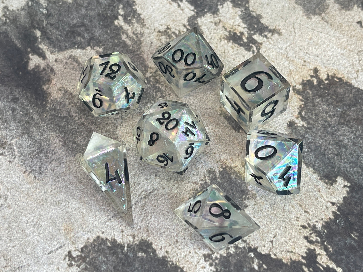 Ghost Bismuth dice set (7pcs)