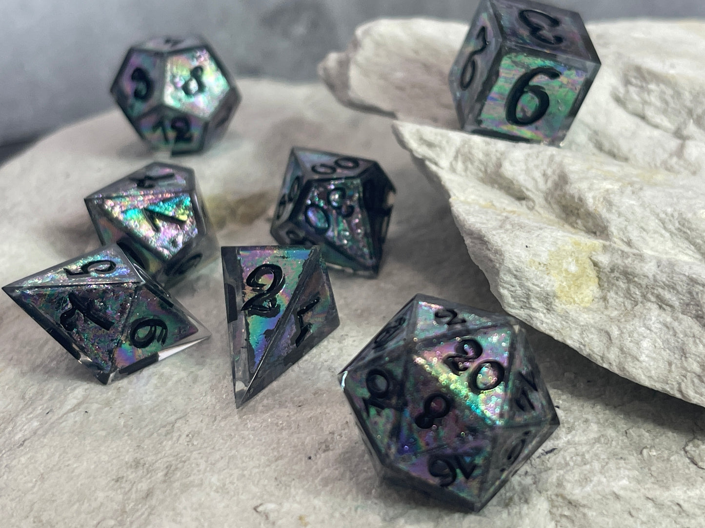 Bismuth resin dice set (7pcs)