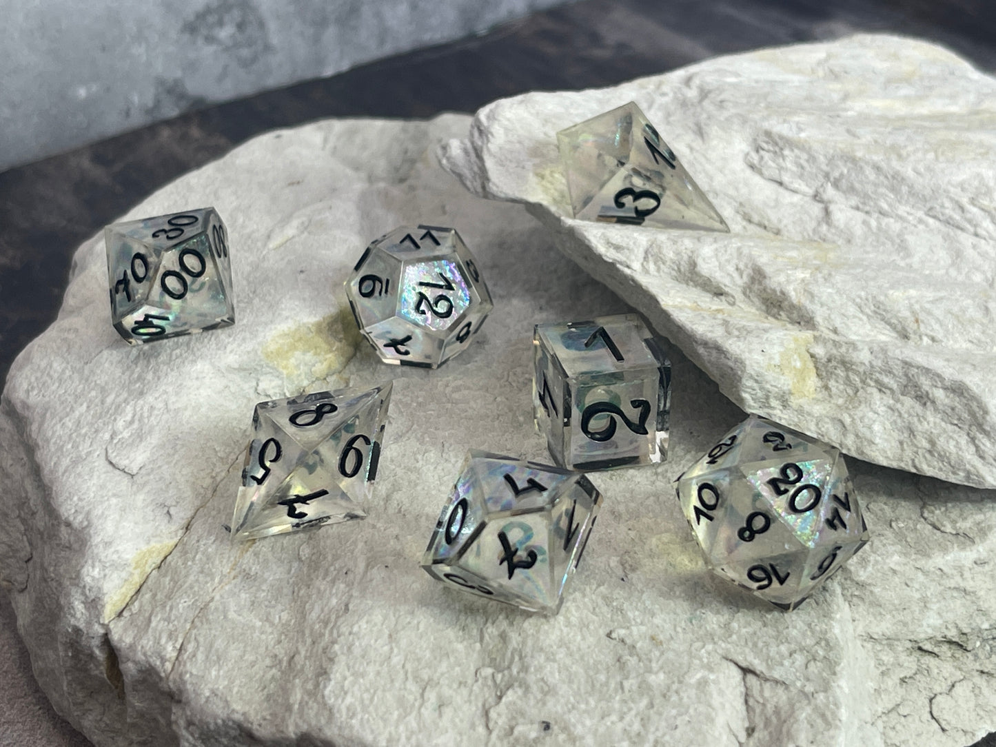 Ghost Bismuth dice set (7pcs)