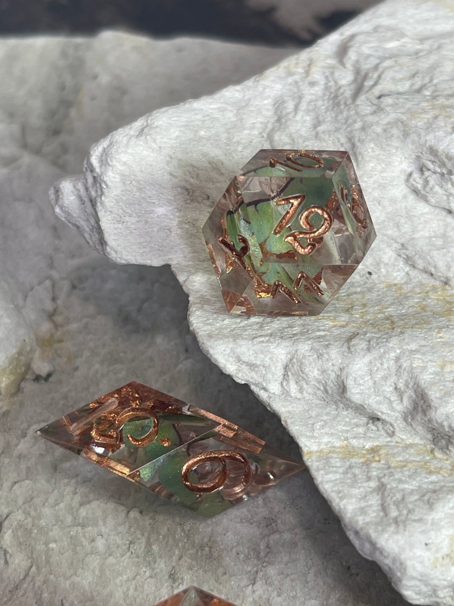 Luna Moth dice set (7pcs)