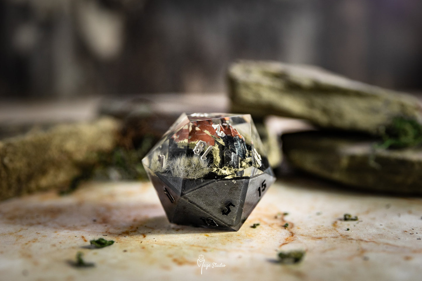 Castle D20 50mm die chonk