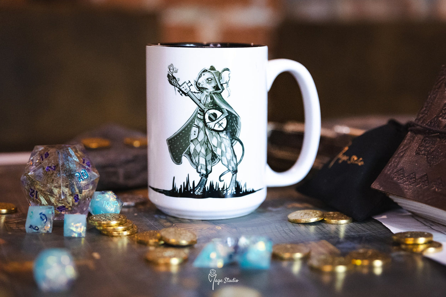 Bard mug 450ml 15oz black inside / customization