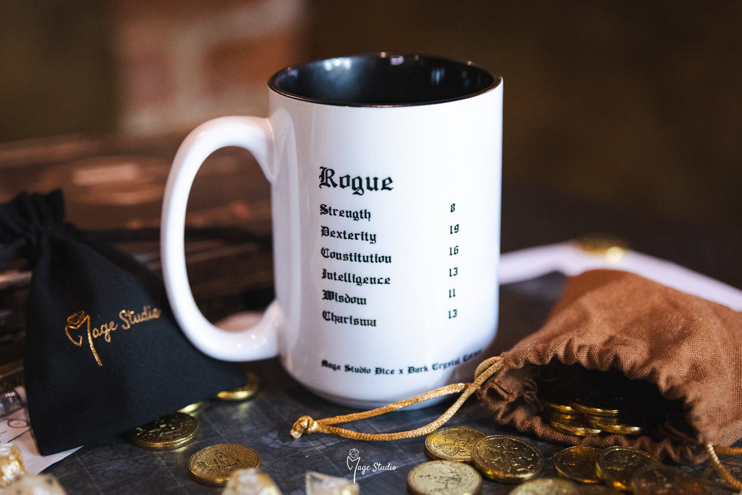 Rogue mug 450ml 15oz black inside / customization