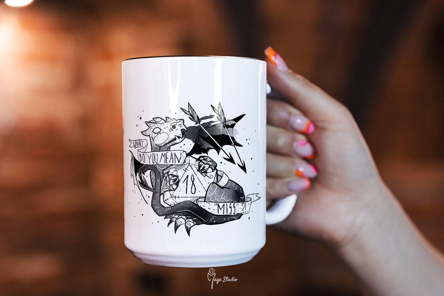 What Do you Mean "Miss" ? mug 450ml 15oz black inside