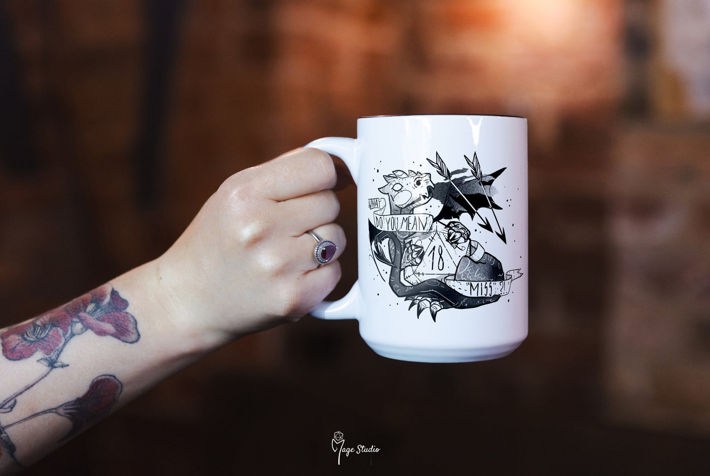 What Do you Mean "Miss" ? mug 450ml 15oz black inside