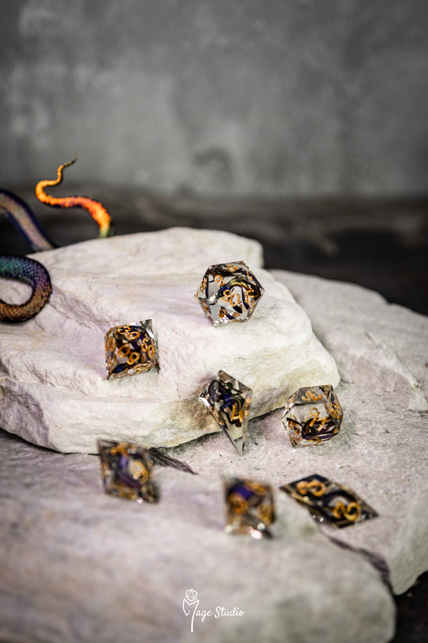 Snake Dice set (7pcs) alternative shapes