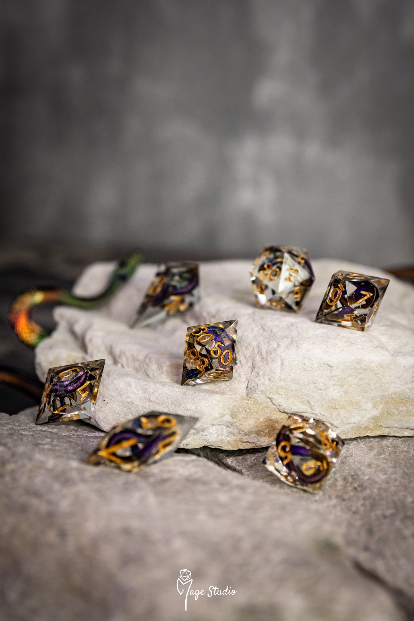 Snake Dice set (7pcs) alternative shapes