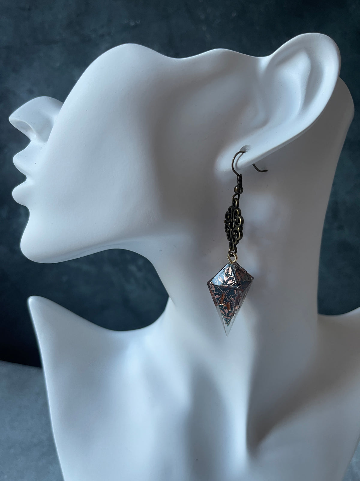Carmilla D4 dice earrings