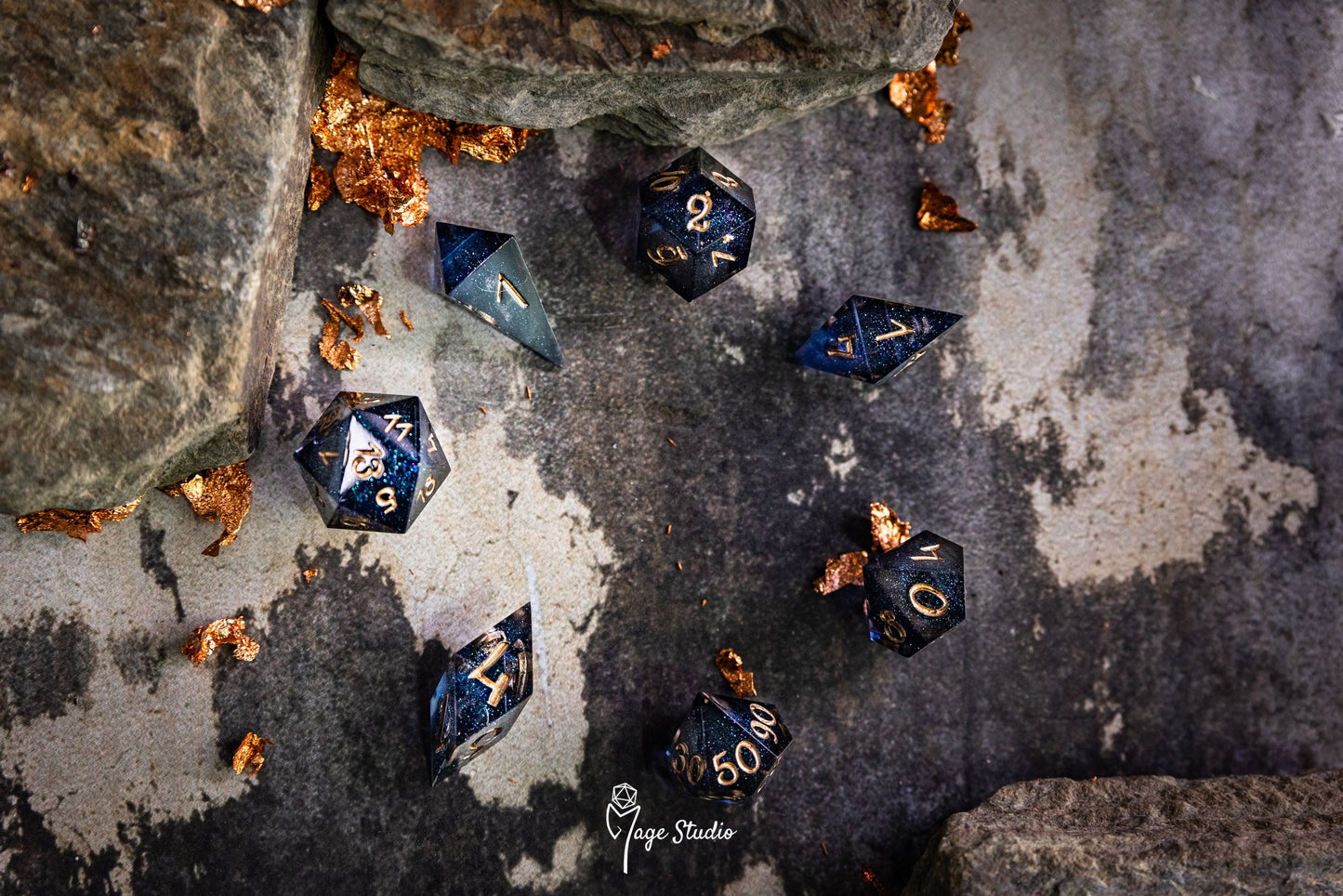 Juego de dados Noche en El Cairo (7 piezas)