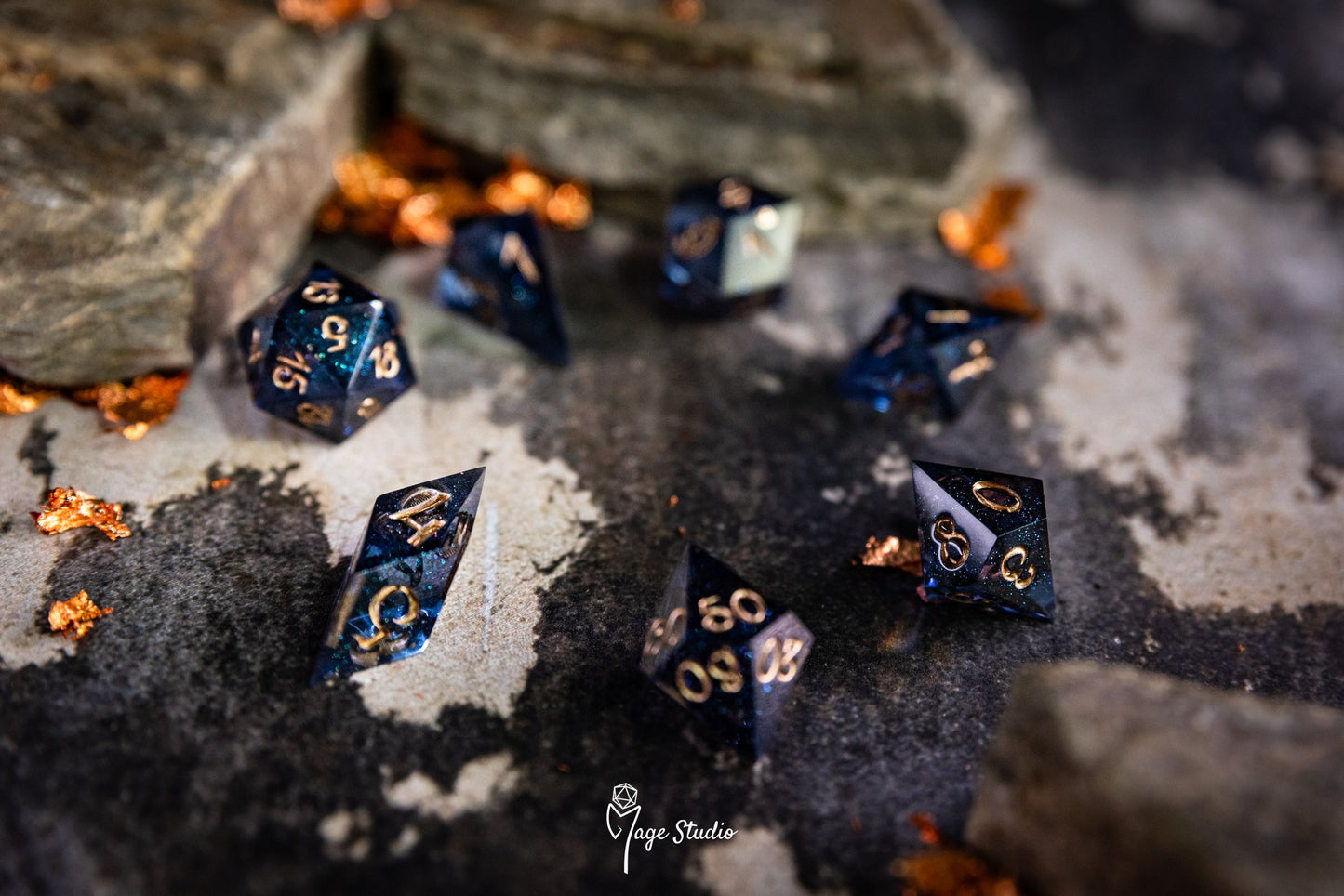 Juego de dados Noche en El Cairo (7 piezas)
