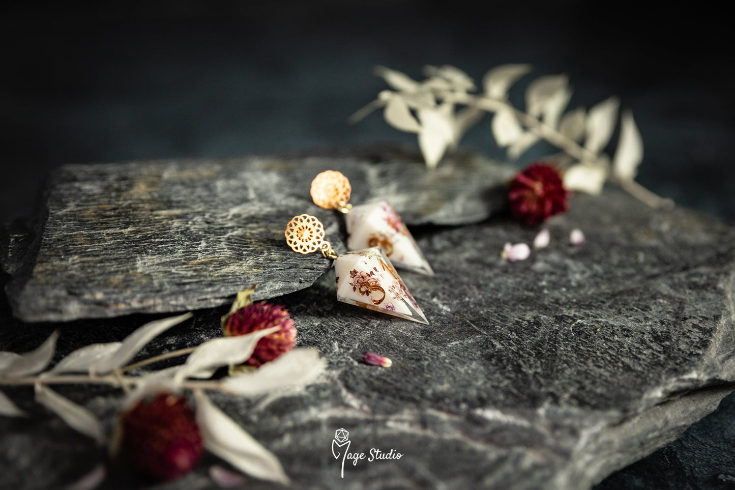 Vintage  D4 shard earrings