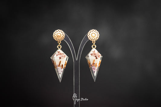 Vintage  D4 shard earrings