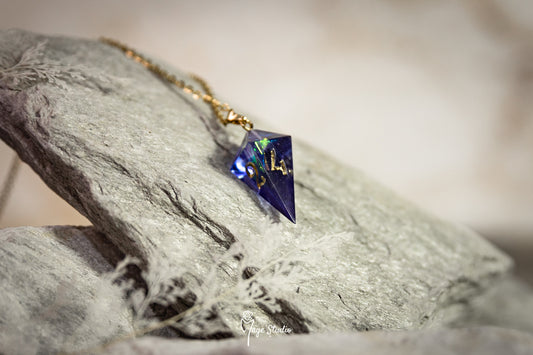 Purple Shard D4 die Necklace