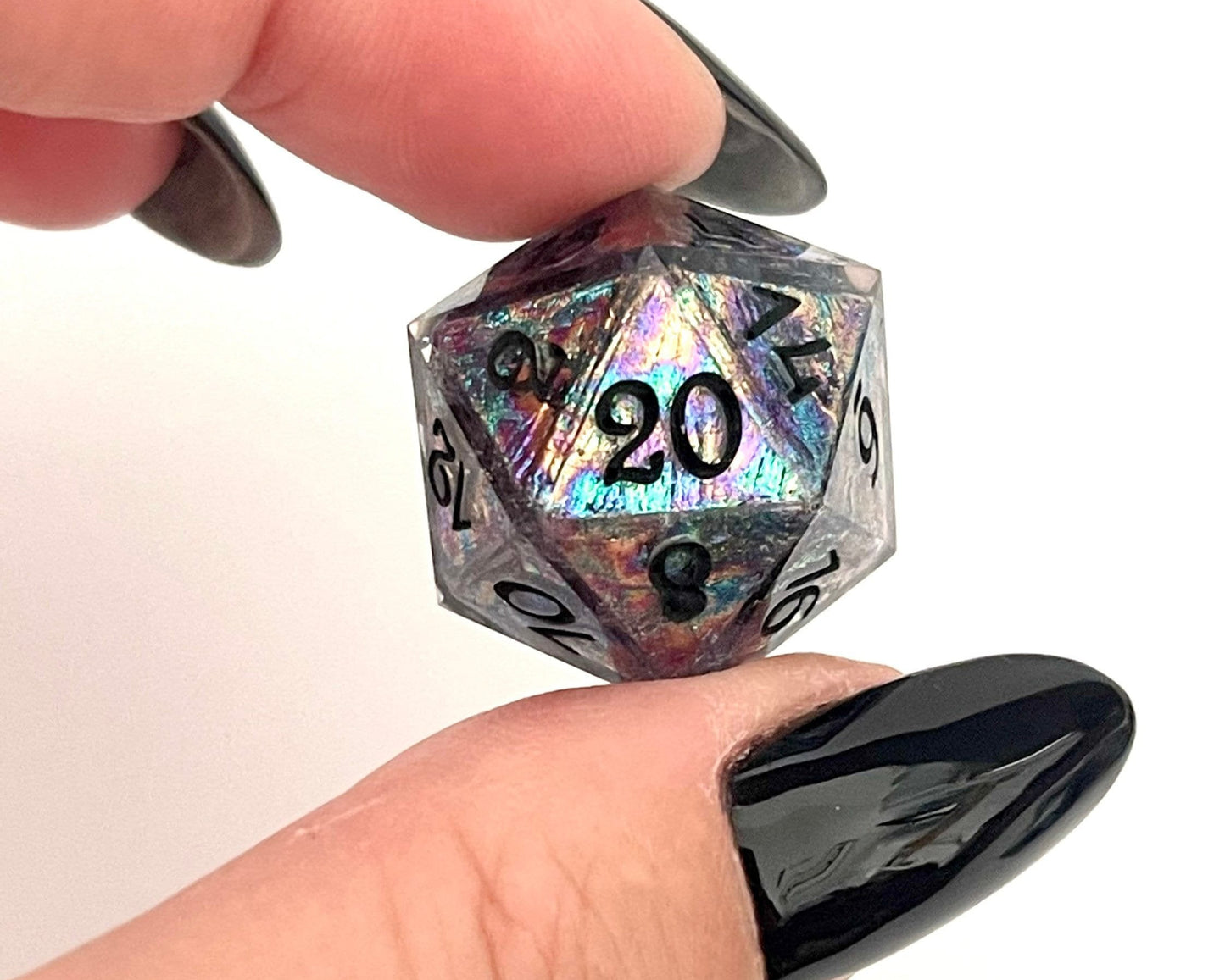 PREORDER Bismuth single D20 handmade resin dice